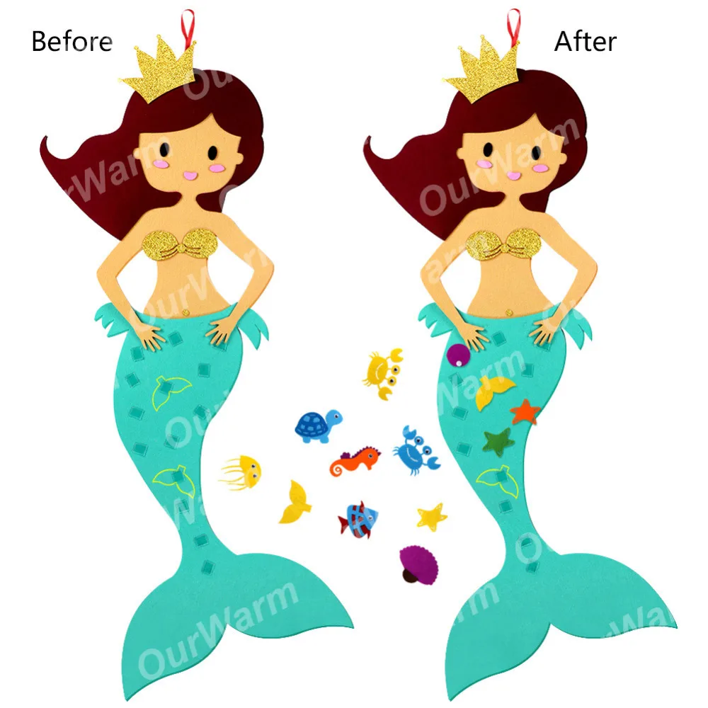Ourwarm 5pcs Pin The Tail On Mermaid Party For Kids Ourwarm 5pcs Pin The Tail On Mermaid Party For Kids Birthday Favors Home Clroom Festive Supplies In Diy Decorations From