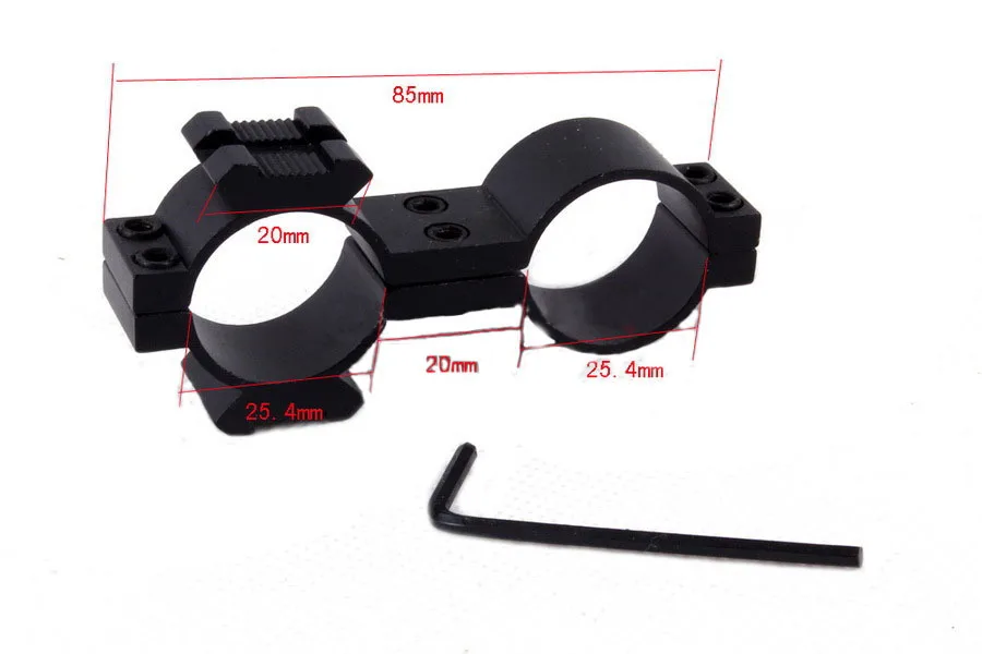 

Funpowerland 8 Figure Dual Hole Mount (25.4&25.4mm Rings) for Rifle Gun Hunting Scope