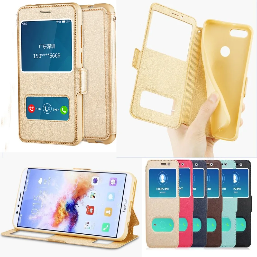 

Stand Vintage Flip Leather Case & Silicone Back Case For Xiaomi Redmi 4A 5A 6A Case Redmi Note 4 4X 5 6 Pro With View Window