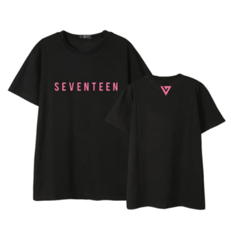 Mainlead KPOP футболка Seventeen со стразами повседневные футболки с надписью для