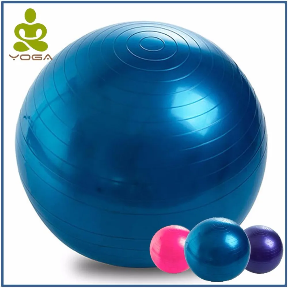 75CM PVC High quality Large Yoga Balls for Fitness with 4 color Option Female Pilates Balls
