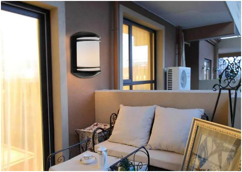 Lâmpada de Parede ao ar Conduziu a Luz da Parede do Jardim Livre Impermeável Arandela Pátio E27 Villa Varanda 12 w Interior Luz Ip65 Ac90-260v 13 ip65 arandela AC90-260V pátio e27 villa varanda