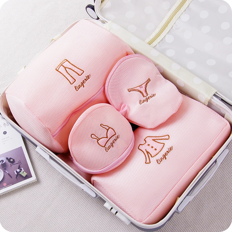 New Zippered Mesh Laundry Wash Bags Foldable Delicates Bra New Zippered Mesh Laundry Wash Bags Foldable Delicates Bra Socks Underwear Washing Machine Clothes Protection Net 65576 In Storage From Home