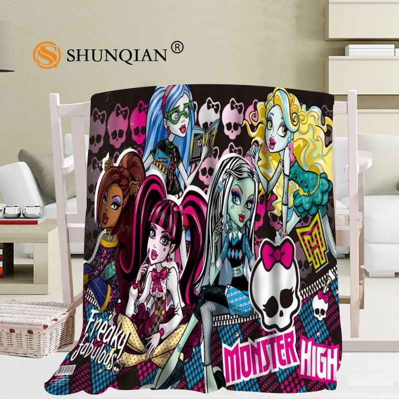 

Custom Monster High Blanket Soft DIY Picture Decoration Bedroom Size 56x80Inch,50X60Inch,40X50Inch A7.10