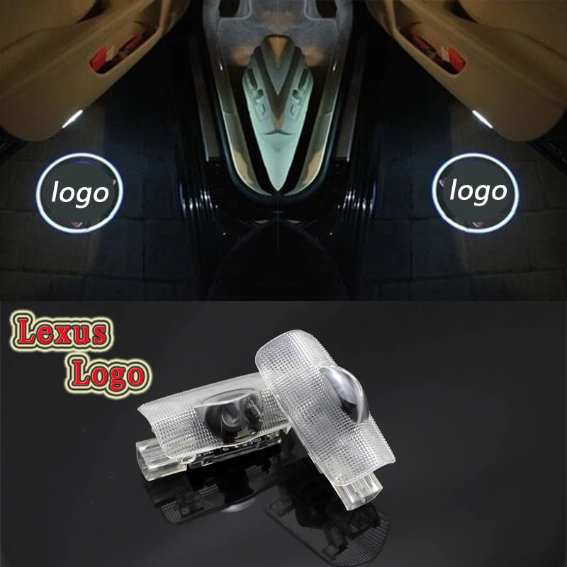 

2pcs*Ghost Shadow Logo Brand name welcome Car LED Door Light Laser Slide Projector Special For LS/ES/IS250/LX/RX350/GS/GX