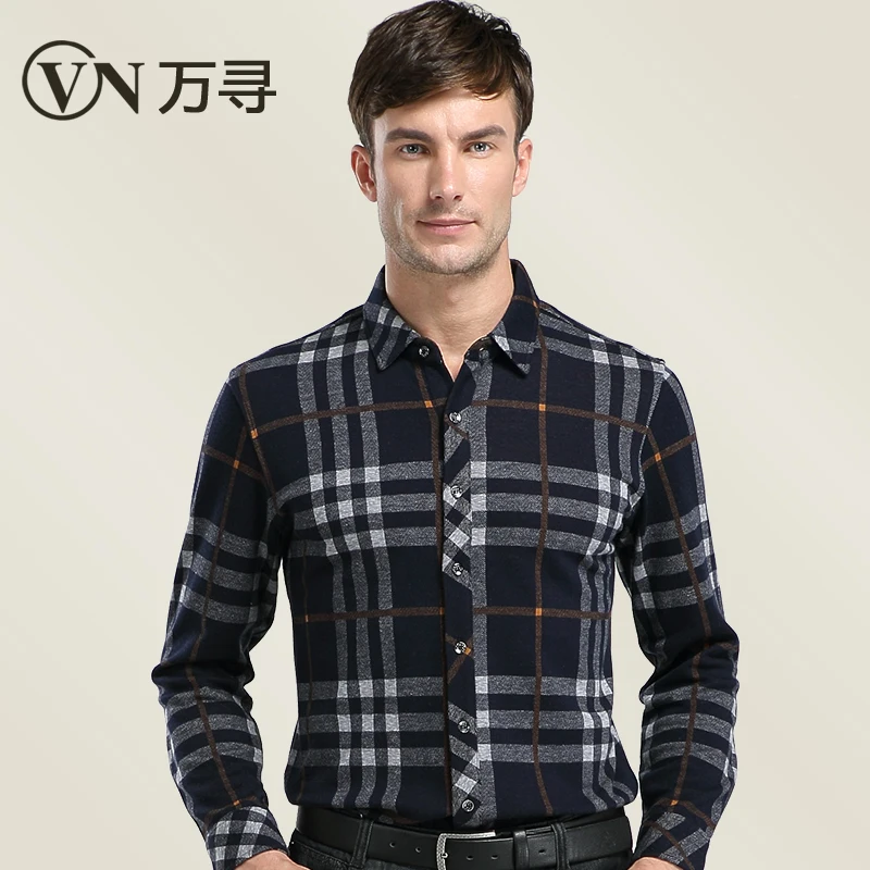 Aliexpress.com : Buy Spring and autumn male casual wool plaid long ...