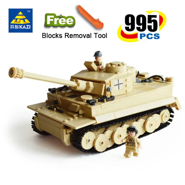 

KAZI 82011 Century Military Building Blocks German King Tank Model Enlighten Blocks Eductional Toys gift Compatible With legoe