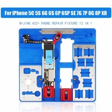 12 в 1 A22+ Зажимы для логической платы для iPhone 5C 5S 6G 6S 6P 6SP SE 7G 7P 8G 8P XR Держатель Фиксатор ремонт формы BGA инструмент для ремонта