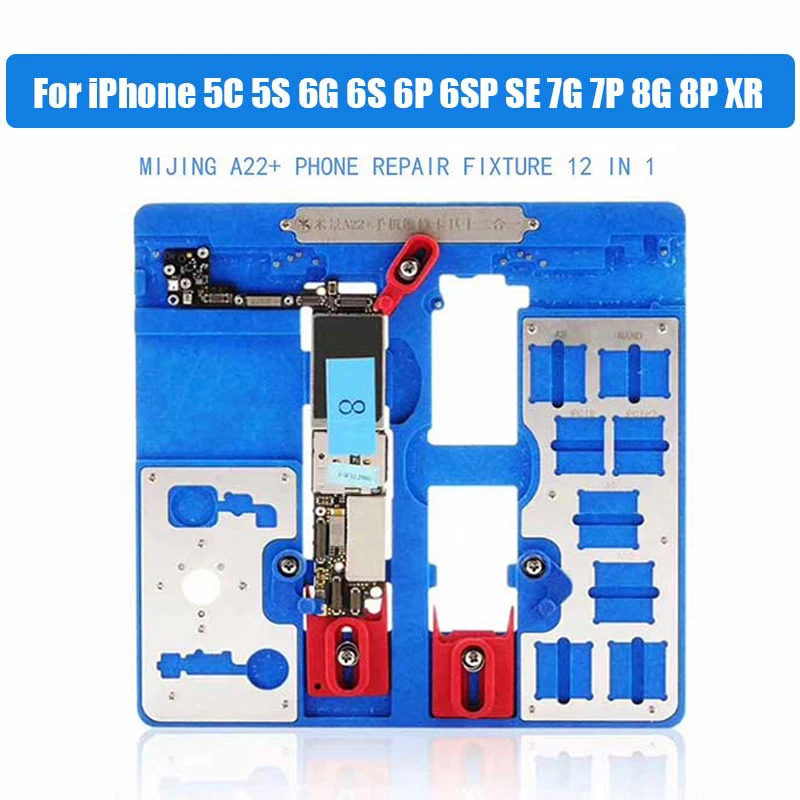 12 в 1 A22 + зажимы для материнской платы iPhone 5C 5S 6G 6S 6P 6SP SE 7G 7P 8G 8P XR держатель фиксации