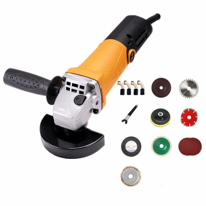 

220v multifunctional electric angle grinder short handle polishing grinding cutting sanding waxing combo 4 for all home diy work
