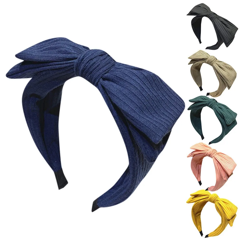 

Women's Solid Colors Solid Bow Headband Creative Headwear Accessories Headband New Arrival