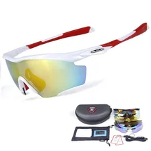 Поляризационные очки для велоспорта на открытом воздухе с защитой от уф400 лучей, походные солнцезащитные очки для рыбалки, спортивные очки для горной езды, очки с 5 линзами