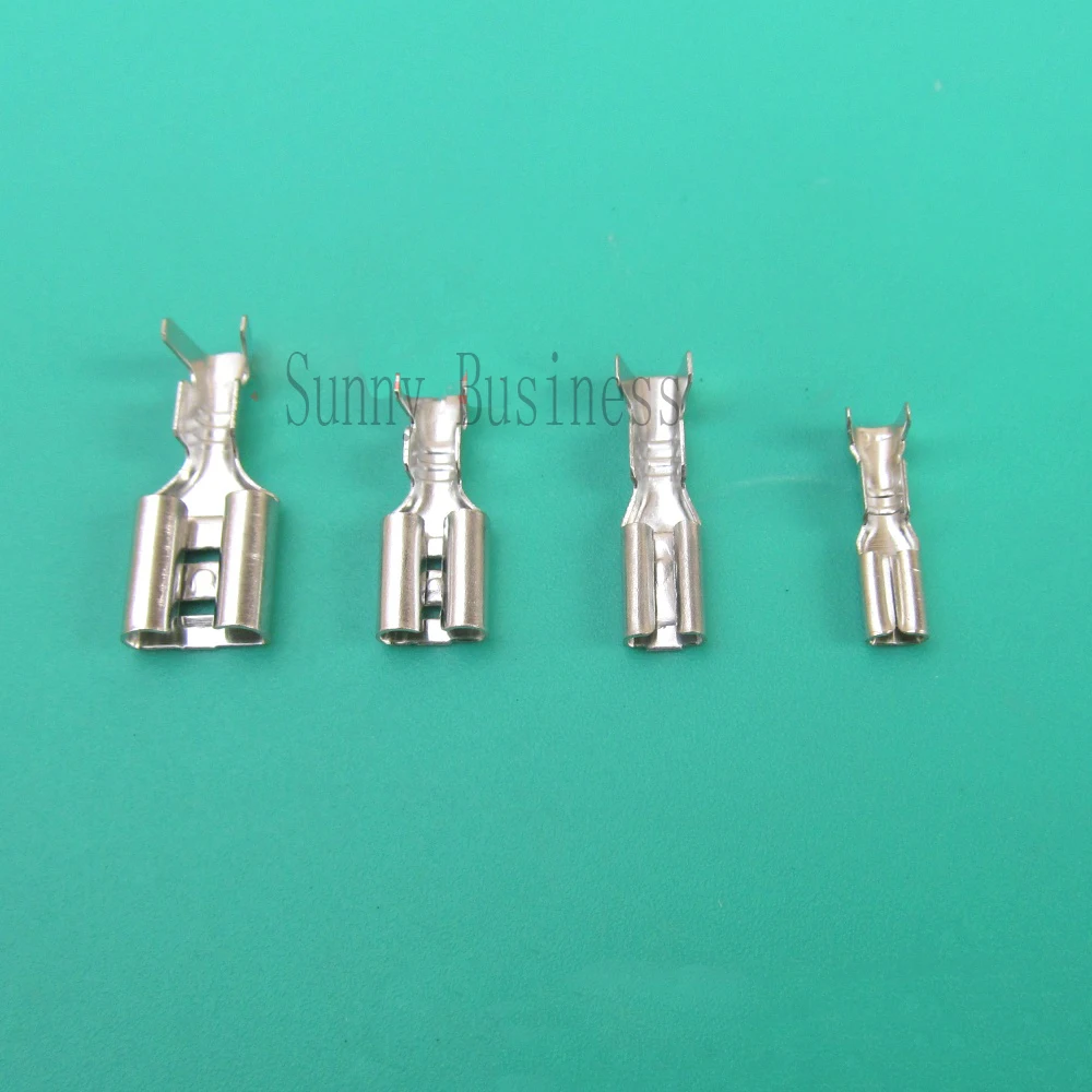 MUTUBEN Male Female Spade Connectors MIHOUNION 2.8/4.8/6.3mm Spade Wire Crimp Terminal Connector Quick Splice Crimp with Insulating Sleeve Kit AWG 22-14 for Electrical Wiring Car Audio Speaker 270pcs