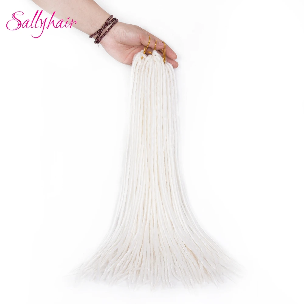 1 pack 24strands dreadlocks Crochet Braids Synthetic Hair Extensions Braiding Hair (1)