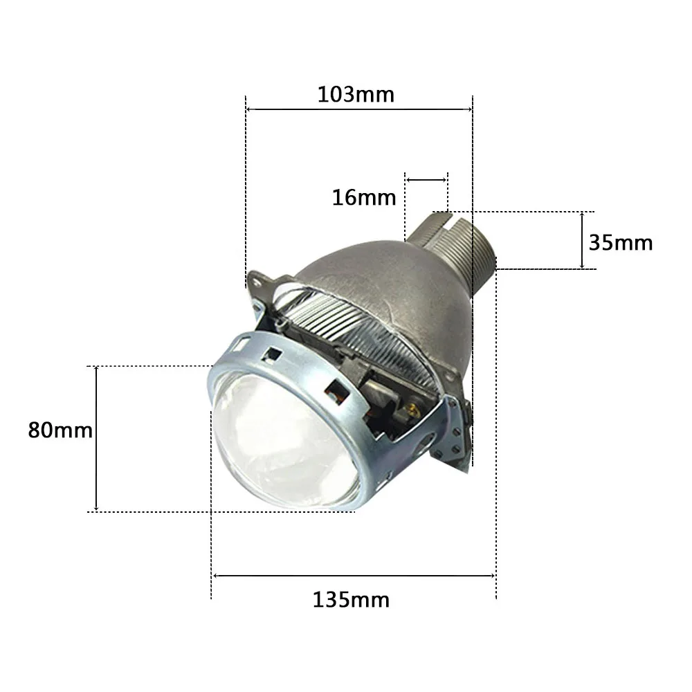 3,0 дюймов H4Q5 Bi xenon hid объектив проектора металлический держатель Модифицированная ксеноновая лампа d2s для h4 модель автомобиля фара