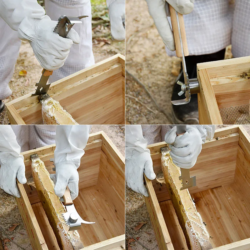 Многофункциональный скребок для пчелиного улья из нержавеющей стали, инструмент для пчеловодства, пчелиный улей, ручной инструмент XHC88