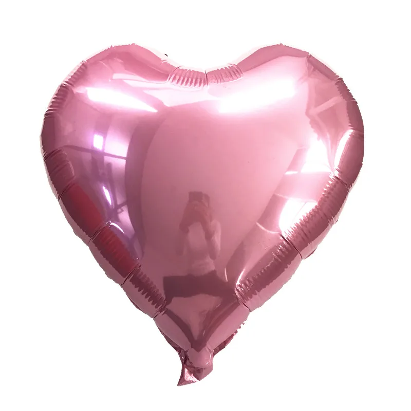1 шт. 18 дюймов сердце Форма гелия Фольга воздушные шары для свадьбы, подарок на день Святого Валентина С Днем Рождения украшения принадлежности для юбилейной вечеринки - Цвет: pearl pink