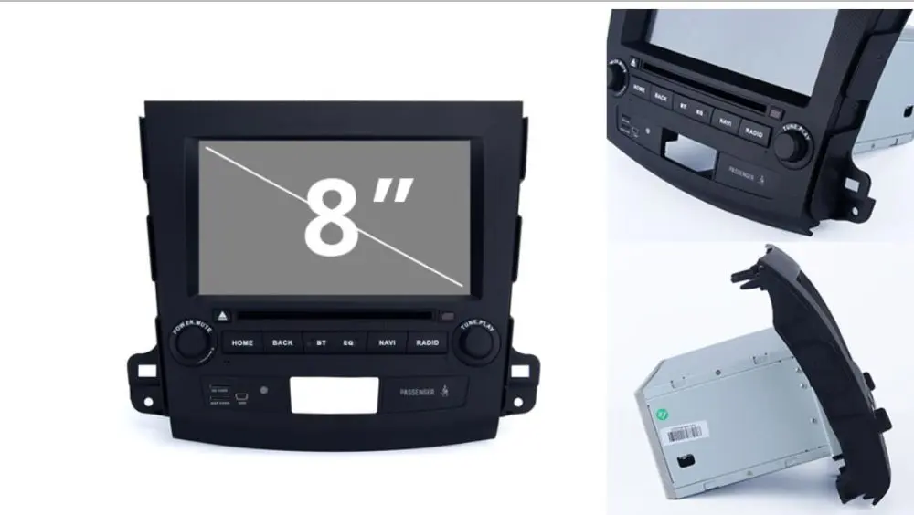 Flash Deal 4GB Ram 8-Core 32GB Rom 8inch Android 9.0 Car Dvd Gps For Mitsubishi  Outlander 2007-2011  Radio Multimedia GPS NAVI  with DVD 1