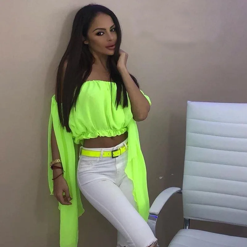 neon green shirt outfit