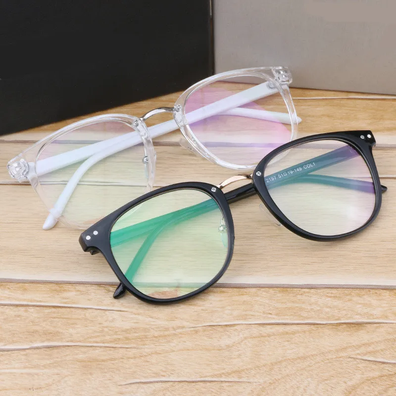 

Newest Oversize Glasses Frames Metal Leg Vintage Eyeglasses Frame Women Men Fake Plain Glasses Fashion Eyewear Oculos De Graus