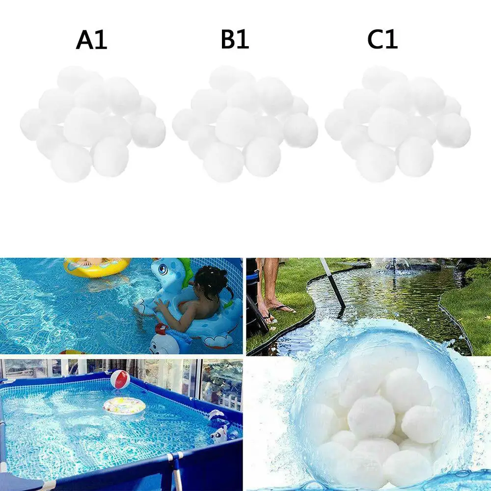 Cotton Filter Balls Cleaning Water Swimming Pool Aquarium 350/500g Reusable ! 