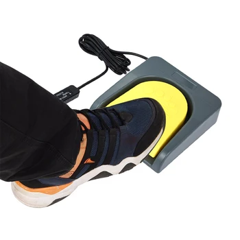 

PCsensor USB Single Foot Switch Control One Key Customized Computer Keyboard Action Pedal Grey with Yellow