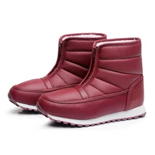2016 mode Winter Wasserdicht Schnee Stiefel Für Frauen Winterstiefel Warm Baumwolle Innen waden Unisex Boot Schuhe