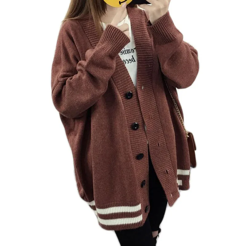 

2019 Women Sweater Cashmere A Loose Stylish Fashion Sweater Jacket Womens Tops New Student Cardigan Sweater For Women E014