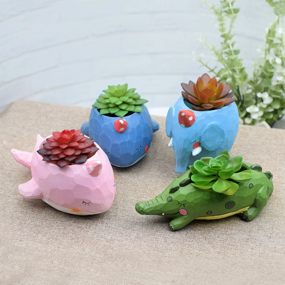 Новый смолы горшок plantspot сад горшки кашпо Животные Kawaii корги Jardin Карликовые деревья стол сочные цветочный горшок украшения дома