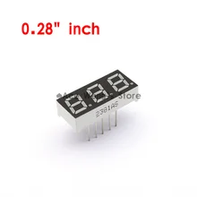 10 шт./лот) 0.2" дюйма 3 цифры 7 сегмент Сегмент красный светодиод цифровой Дисплей, общий катод