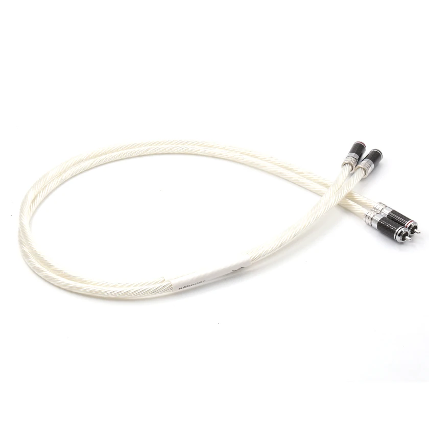 Free shipping Pair Nordost Odin reference Interconnect RCA cable with Rhodium plated Carbon fiber RCA plug Free shipping Pair Nordost Odin reference Interconnect RCA cable with Rhodium plated Carbon fiber RCA plug