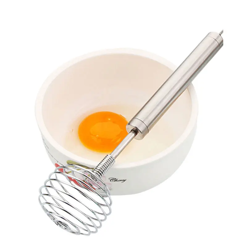 1Pcs Kitchen Stainless steel Manual Egg Beater Cream Flour Muddler Egg