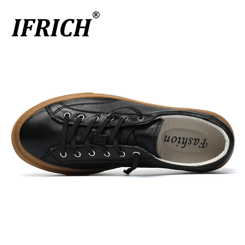 Najtaniej 2019 Designer Sneakers dla mężczyzn czarne białe młodzieżowe modne buty męskie wygodne skórzane buty antypoślizgowe mieszkania obuwie męskie