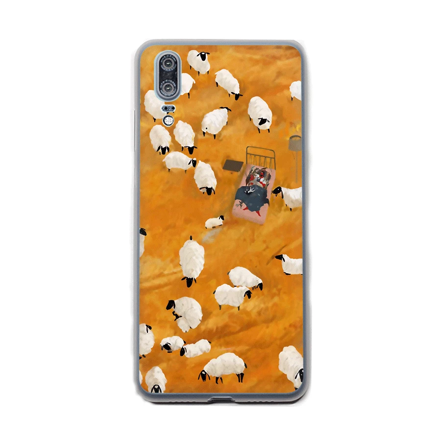 Чехол для телефона с вязаным рисунком овцы Huawei P8 P9 P10 P20 P30 Lite Pro P Smart мягкие чехлы из