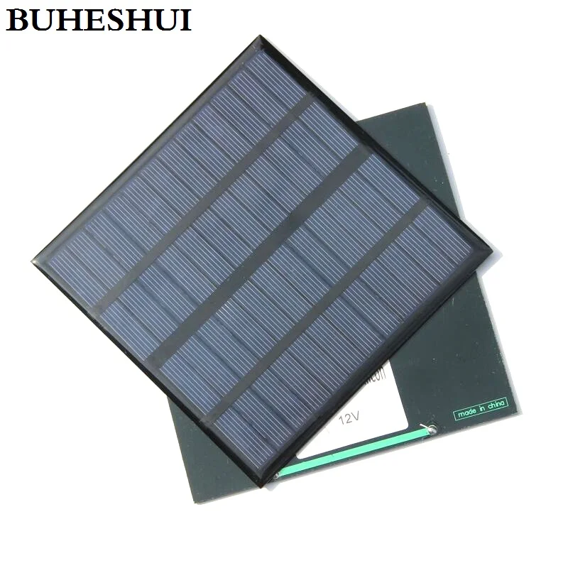 

BUHESHUI 3W 12V Mini Solar Cell Polycrystalline Solar Panel DIY Panel Solar Power Battery Charger 145*145*3MM Free Shipping