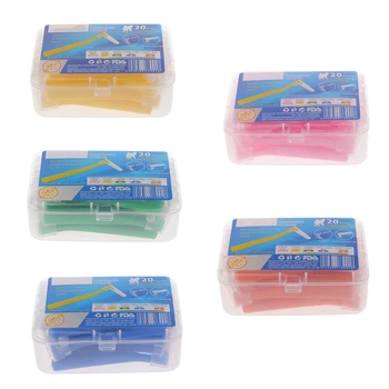 

20Pcs/box L-Shaped Interdental Orthodontic Dental Brush Soft Cleaning Oral Brushes Tool Orthodontic Toothpick ToothBrush