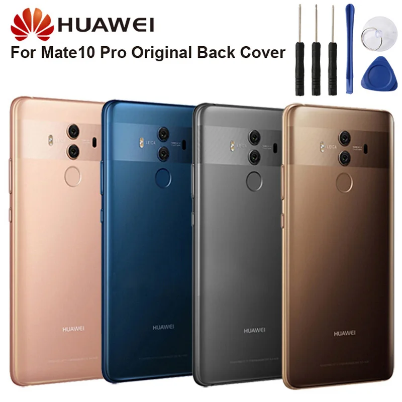 

Original Glass Battery Rear Case For Huawei Mate 10 Pro Mate10 Pro Back Battery Cover Phone Battery Backshell Back Cover Cases