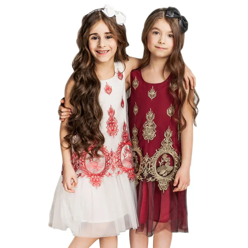 Детское летнее платье для девочек от 3 до 10 лет, коллекция года, брендовый халат вечерние платья принцессы для дня рождения
