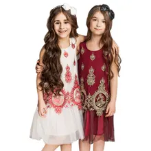 Детское летнее платье для девочек от 3 до 10 лет, коллекция года, брендовый халат вечерние платья принцессы для дня рождения