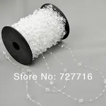 10Y 8+ 3 мм Прозрачная Круглая гирлянда из бусин, Гирлянда DIY, вечерние гирлянды, свадебные украшения