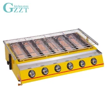 BBQ Grill Commercial Household Big Size 6 Burners Gas BBQ Grill Glass Shield LPG 2800pa Barbecue Picnic Garden BBQ Tool BBQ Grill Commercial Household Big Size 6 Burners Gas BBQ Grill Glass Shield LPG 2800pa Barbecue Picnic Garden BBQ Tool