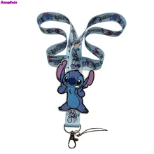 R107 небольшой свежий стежок Ремешок шейный Ключ ID карта Мобильный телефон с держателем бейджа DIY ремешок