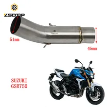 ZSDTRP тюнинг для мотоцикла выхлопной трубы Чехол для suzuki GSR750 модель из нержавеющей стали материал