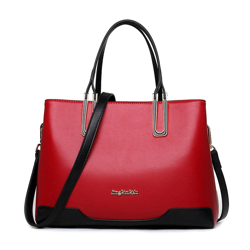 

Big Bags Women's Spring Handbag Brief Tote bag Fashion All-match Women's One Shoulder Color Block Patchwork Messenger bag 2016