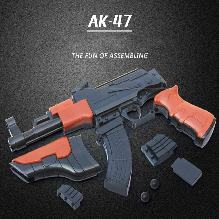 DIY Assembly Toy Submachine Gun Model, Learning Education Stitching Building Blocks Gun, Free Gifts Fuorescent Bullets DIY Assembly Toy Submachine Gun Model, Learning Education Stitching Building Blocks Gun, Free Gifts Fuorescent Bullets