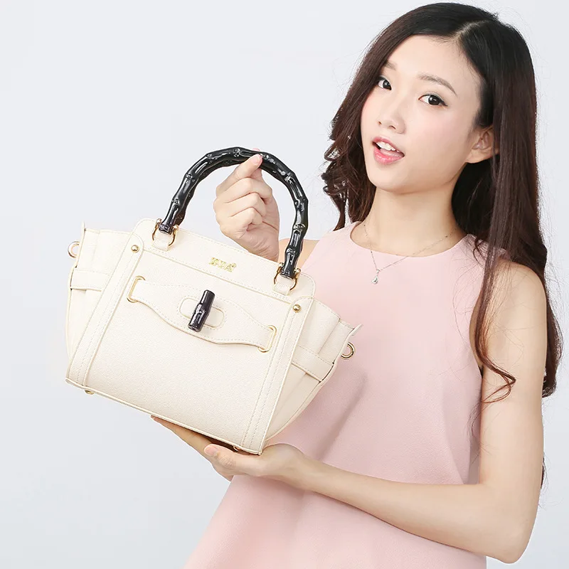 Korean fashion handbags brand catch bamboo handbag shoulder messenger
