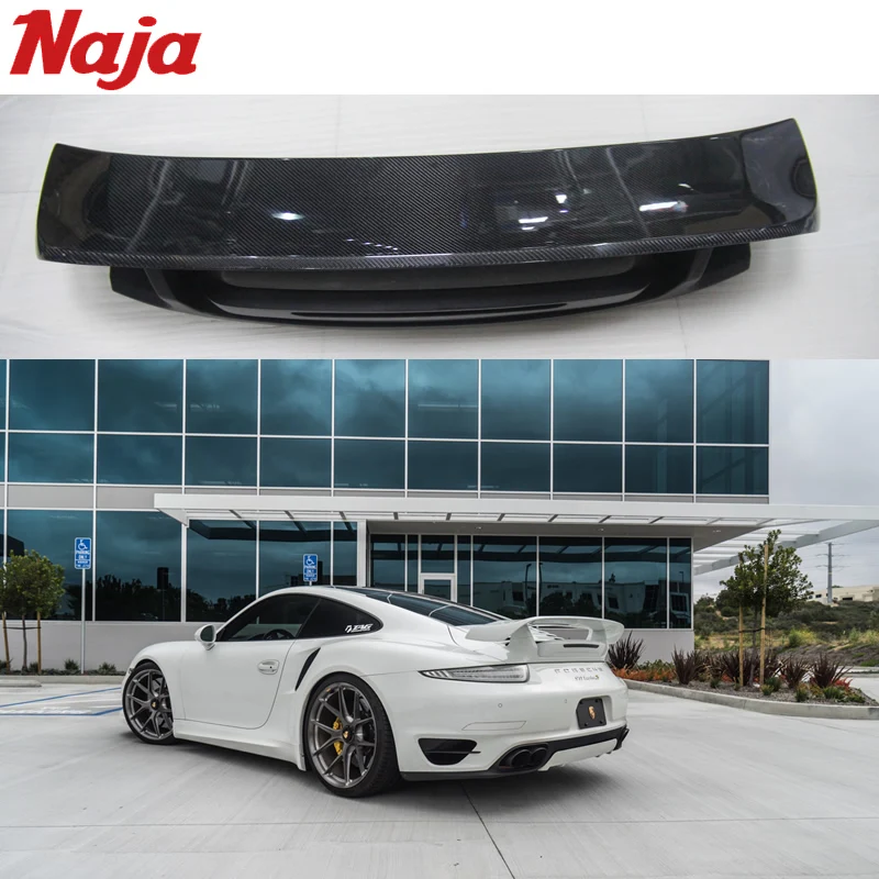 For Porsche 991 911 12 15Year Techart Carbon Fiber GT Spoiler Car Styling Carbon Fiber spoiler