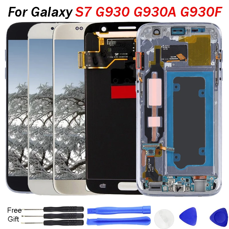

S7 replacement screen Display For Samsung Galaxy S7 LCD Screen G930A G930T G930V G930P LCD Display Touch Screen Digitizer