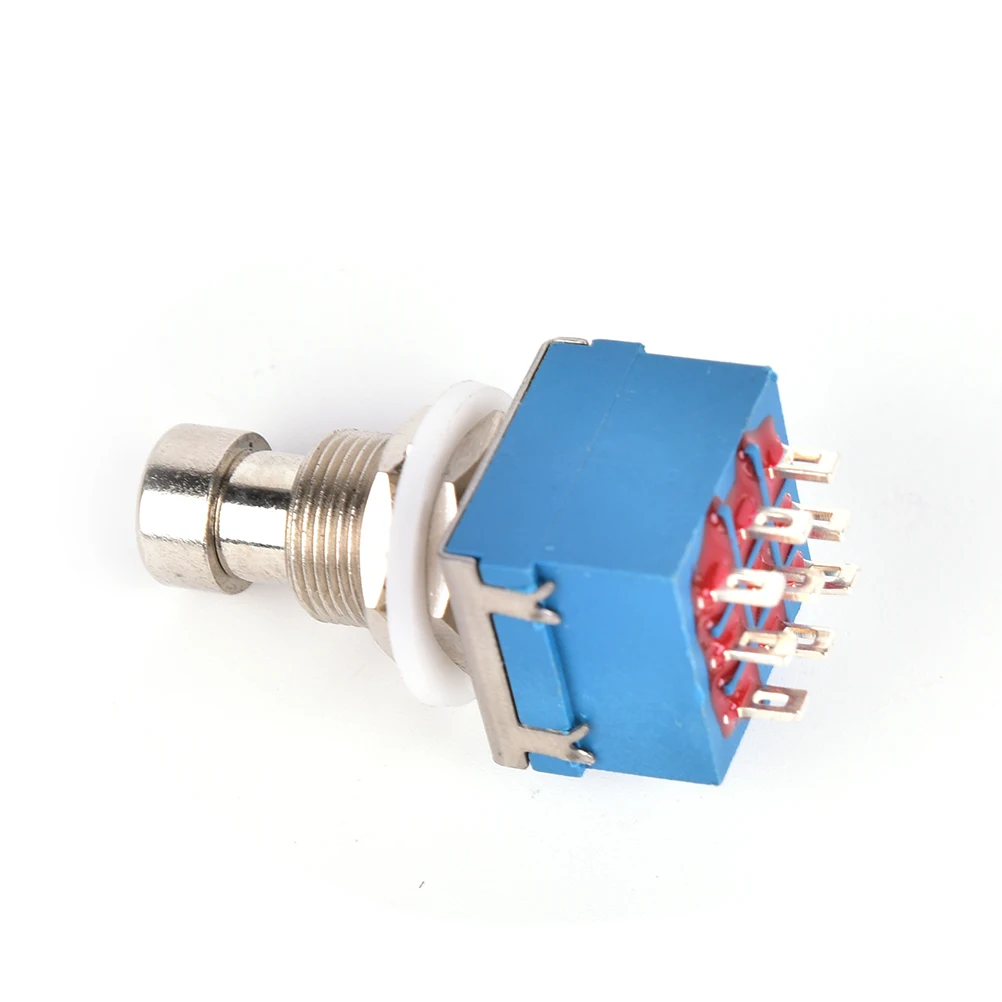 

9-pin 3PDT Guitar Effects Pedal Box Stomp Foot Metal Switch True Bypass