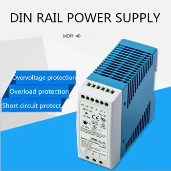 

High quality din rail power supply switch 40W 12V , 24V output Switching power supply MDR-40